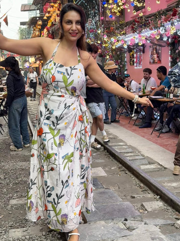 Floral Drift Midi Dress