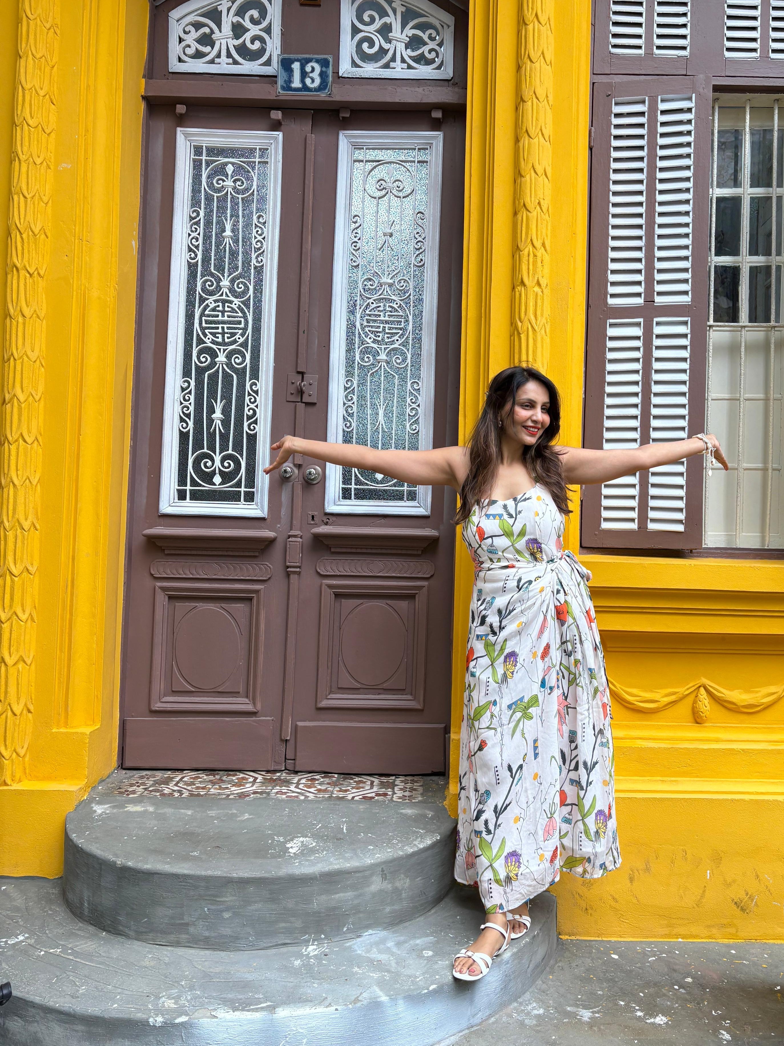 Floral Drift Midi Dress
