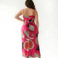 Plus size chinon dress with a fluid silhouette that moves easily and feels comfortable throughout