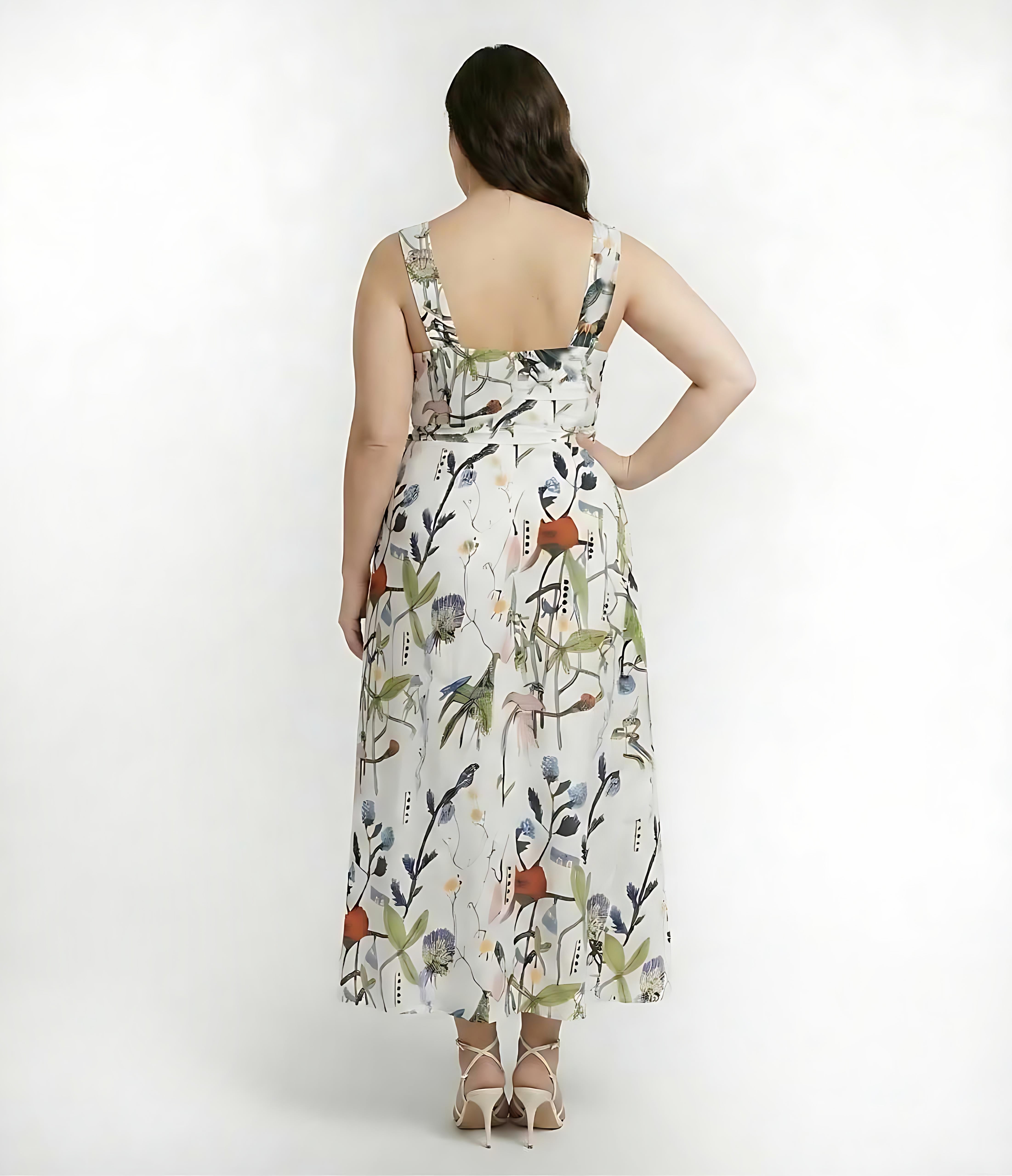 Floral Drift Midi Dress