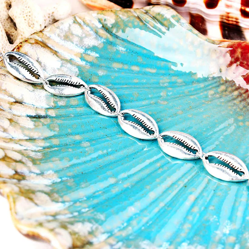 Silver Shell Anklet