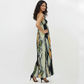 Amber Leaf Crepe Dress