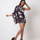 Floral Black Vacation Dress