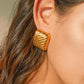 Sculpted Geometric Stud Earrings