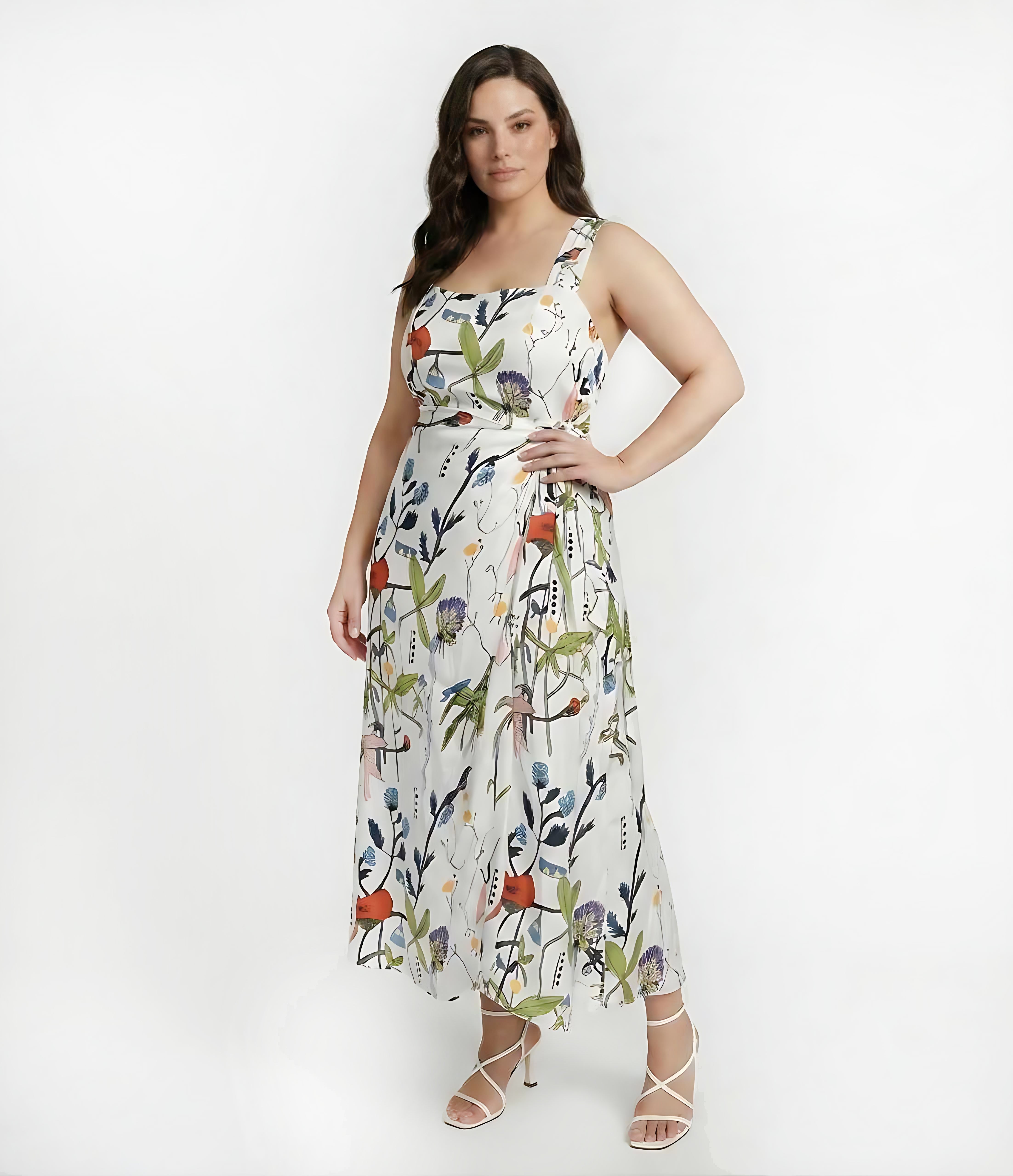 Floral Drift Midi Dress