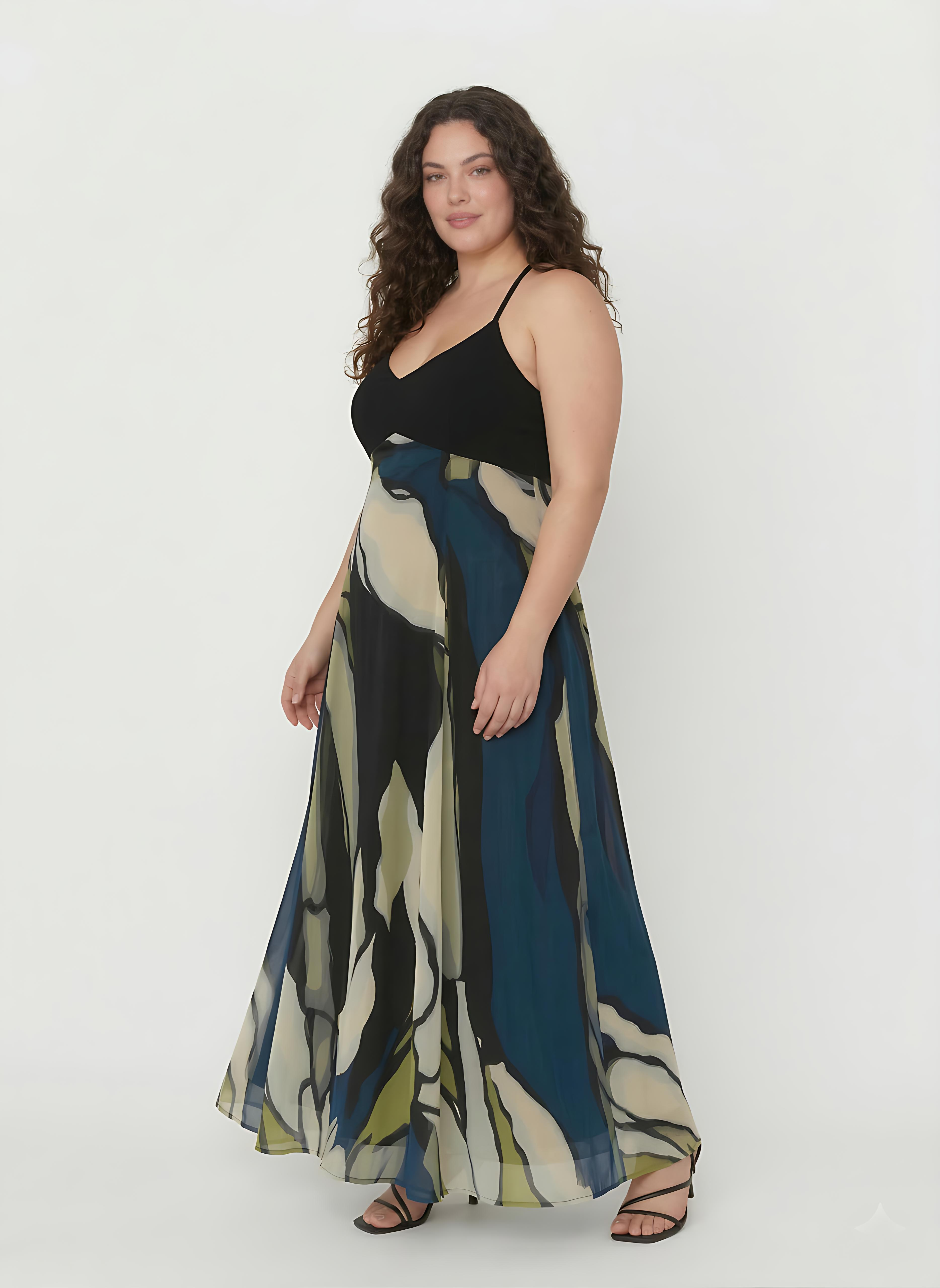 Olive Dusk Halter Dress