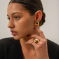 Oval Stud Earrings