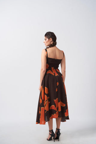 Radiant Terra Crepe Dress