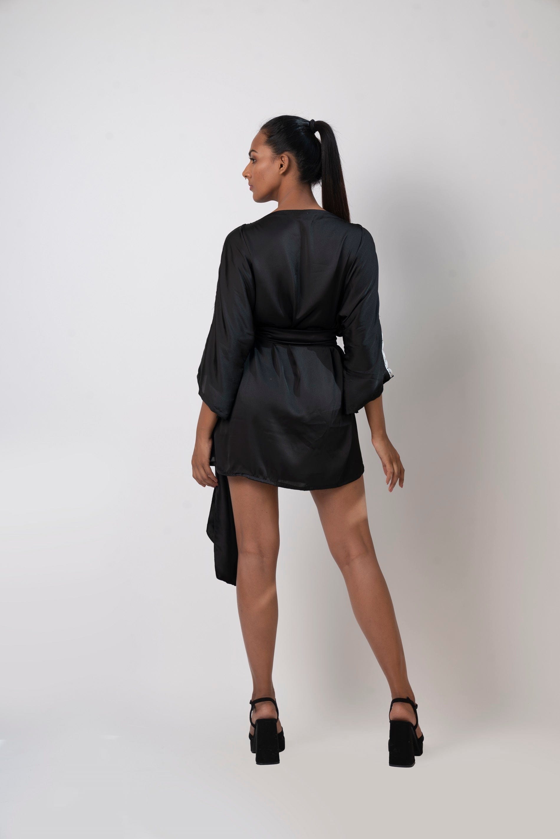 Black Kimono Beach Dress