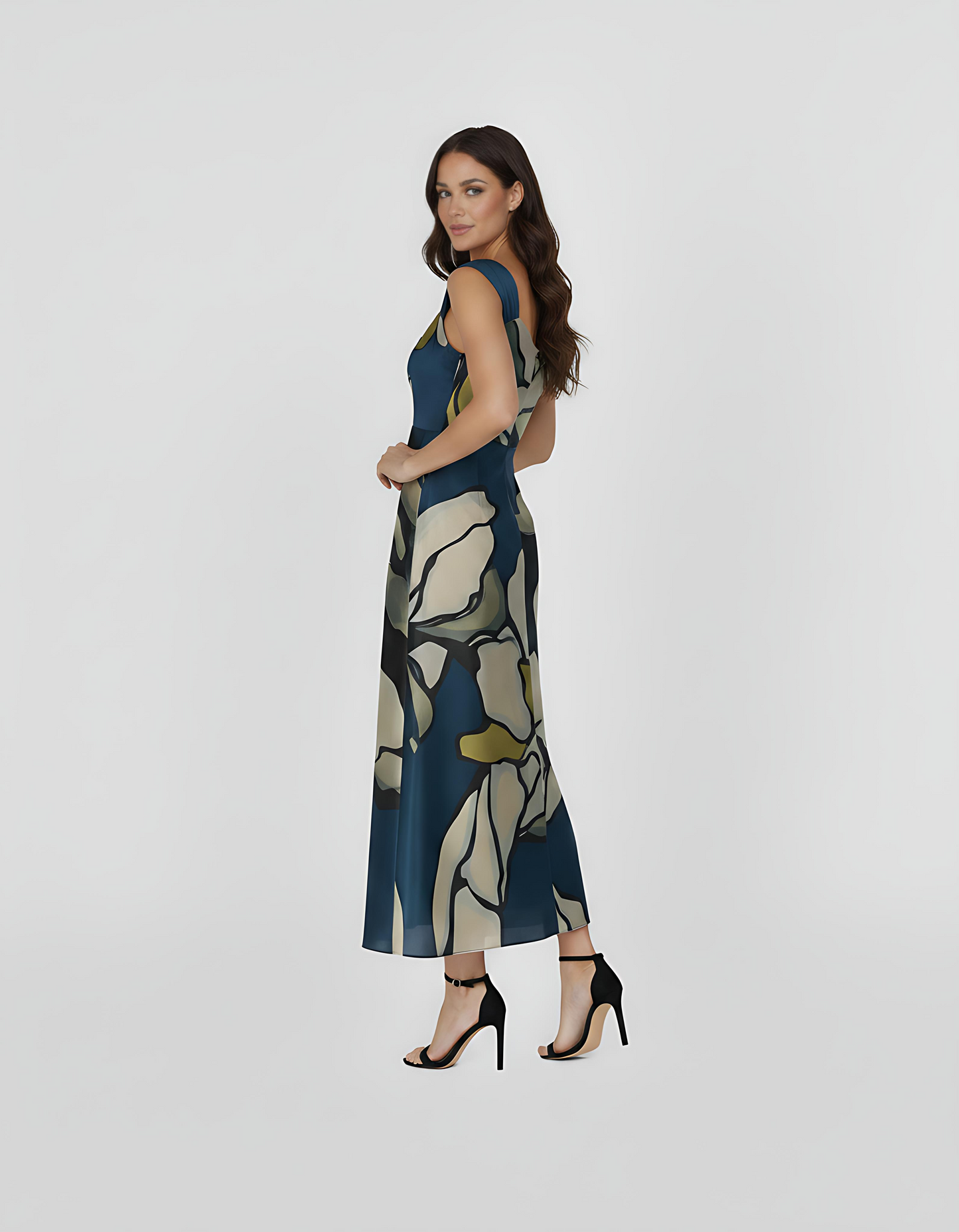 Midnight Floral Dress