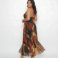 Extended size flowy maxi dress, perfect for vacations, casual outings, and relaxed evenings