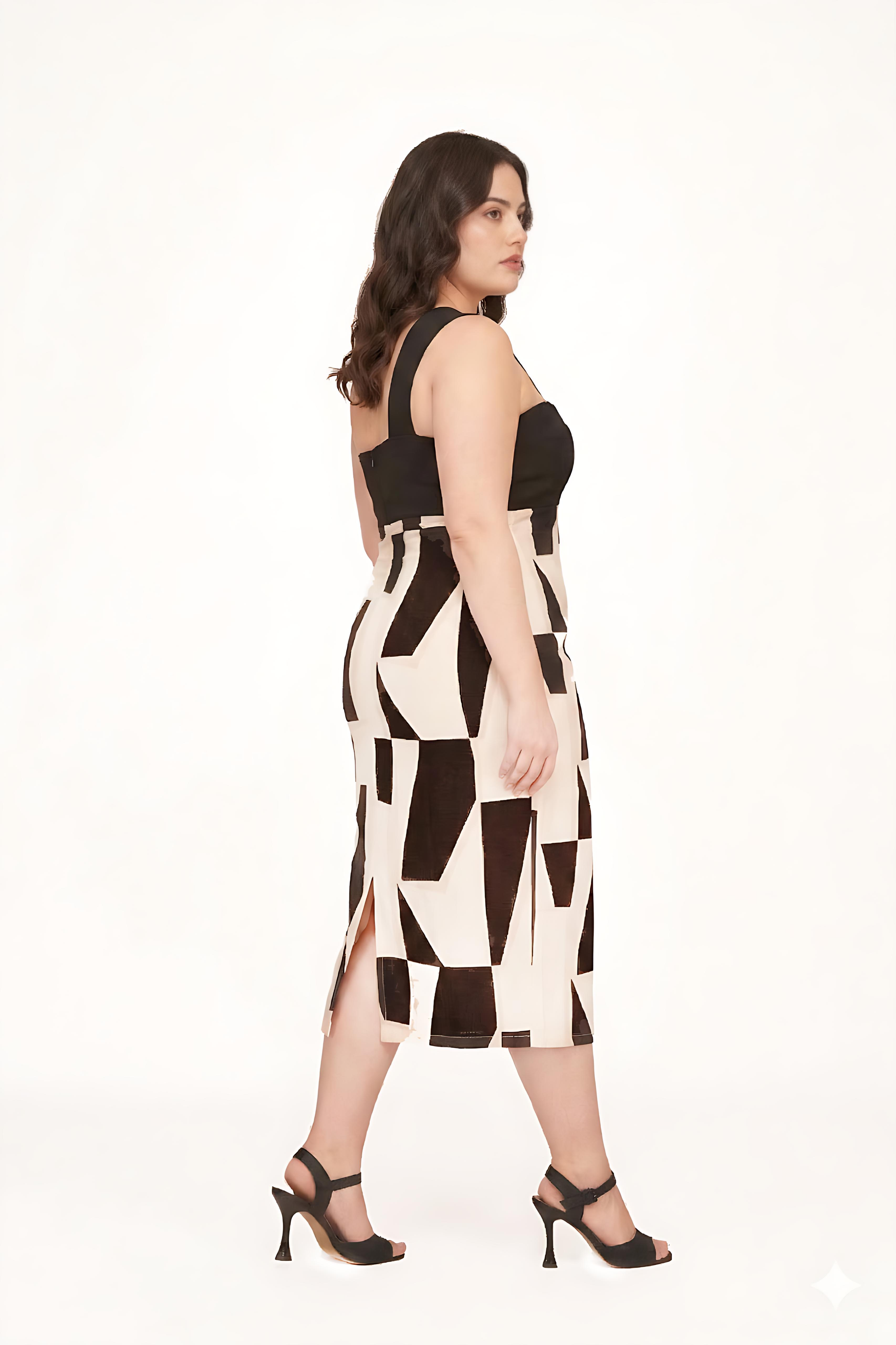 Eternal Chic Abstract Dress