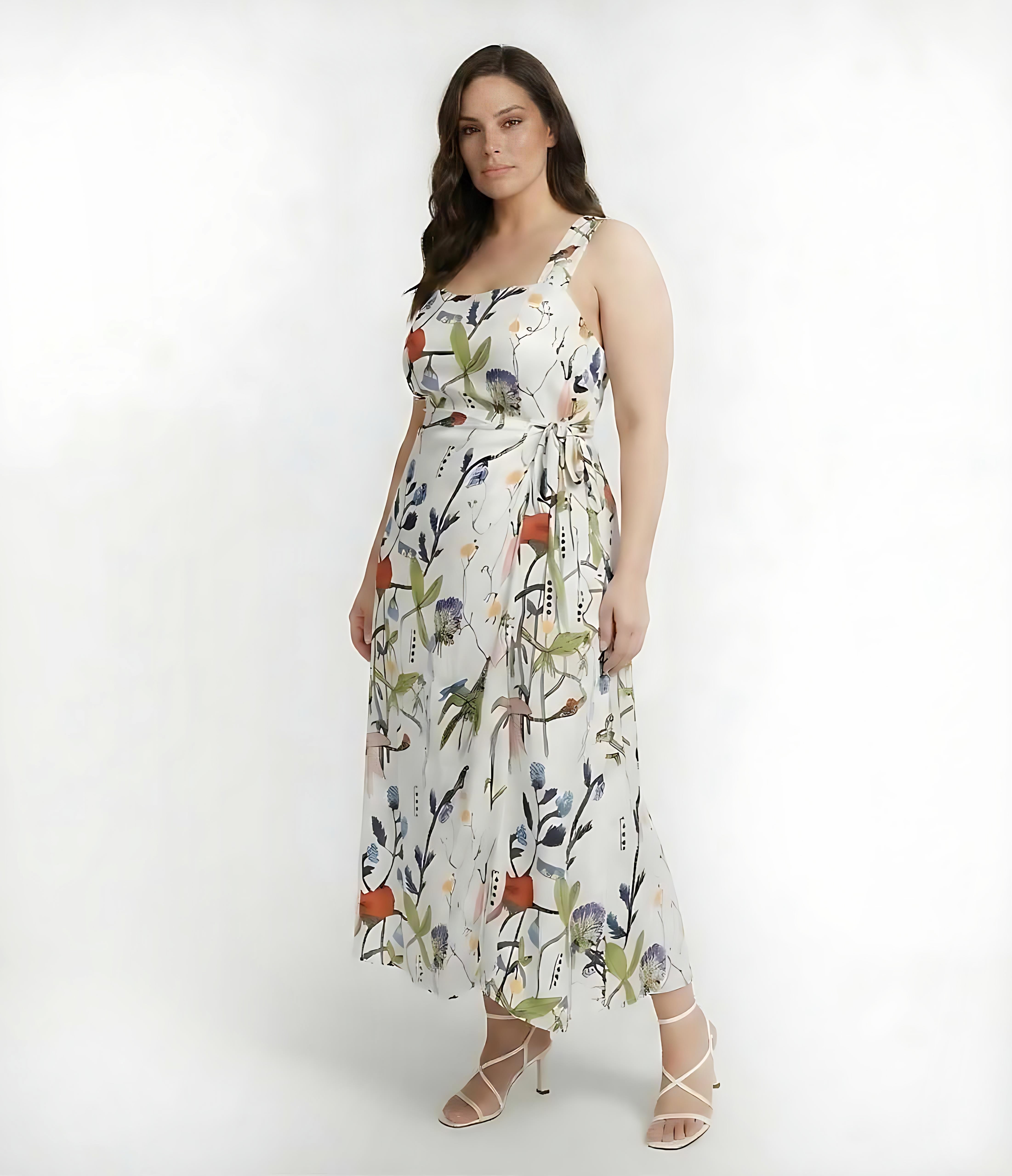 Floral Drift Midi Dress
