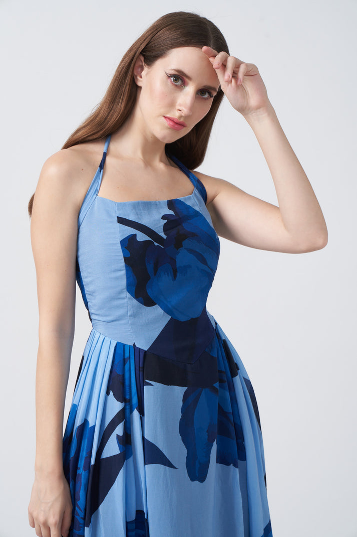 Ocean Breeze Floral Dress