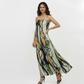 Amber Leaf Crepe Dress