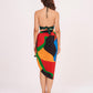Backless bodice design with thin, adjustable tie-up straps ensuring a secure and customized fit.
