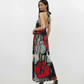 Crimson Bloom Dress
