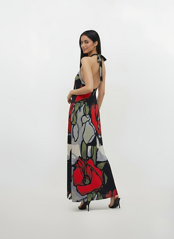 Crimson Bloom Dress