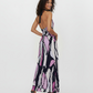 Lilac Noir Halter Maxi Dress