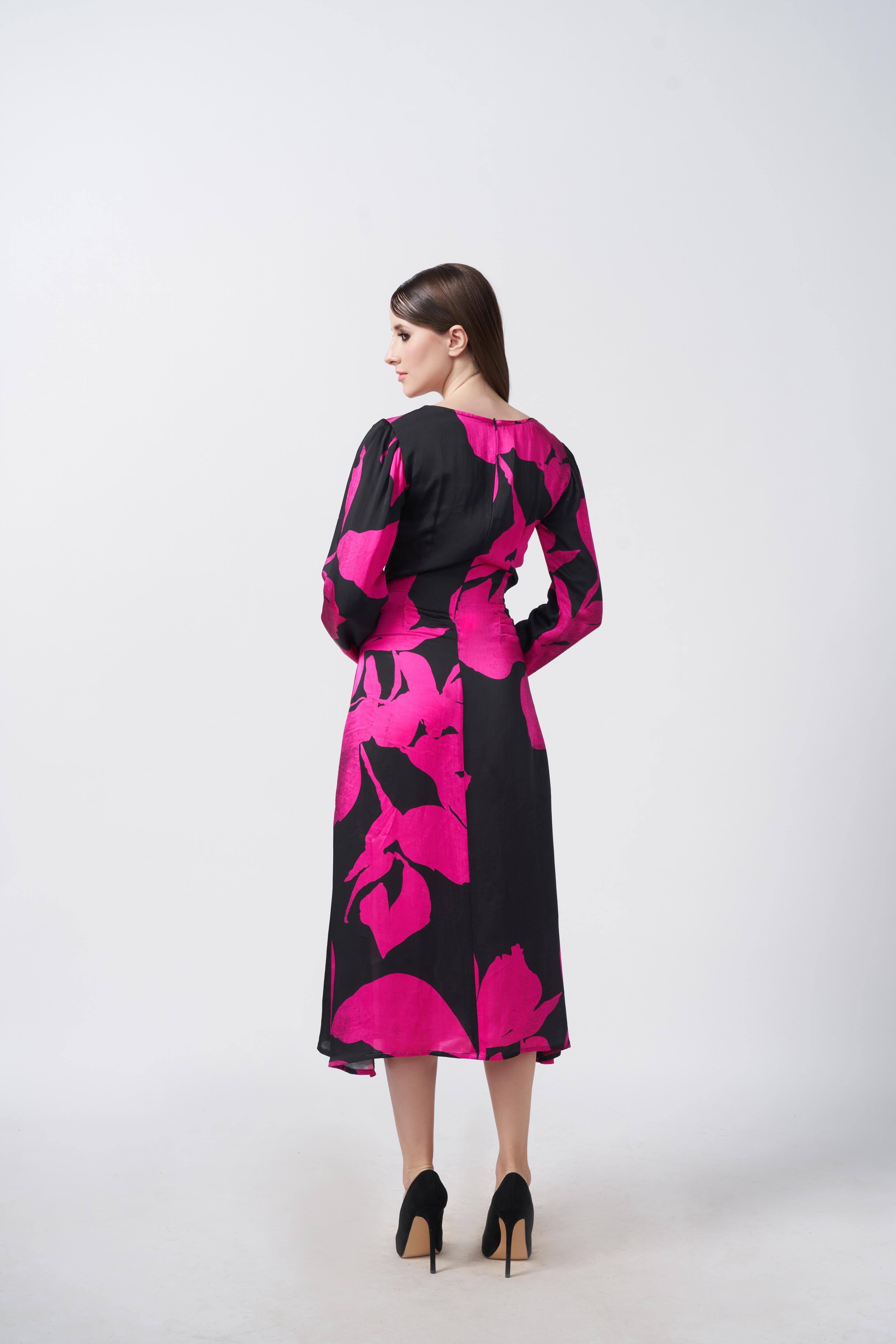 Floral Finesse Petal Dress