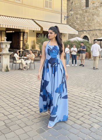 Ocean Breeze Floral Dress