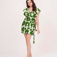 Classic wrap-around silhouette with a secure side-tie closure, perfect for casual brunches or summer day outings.