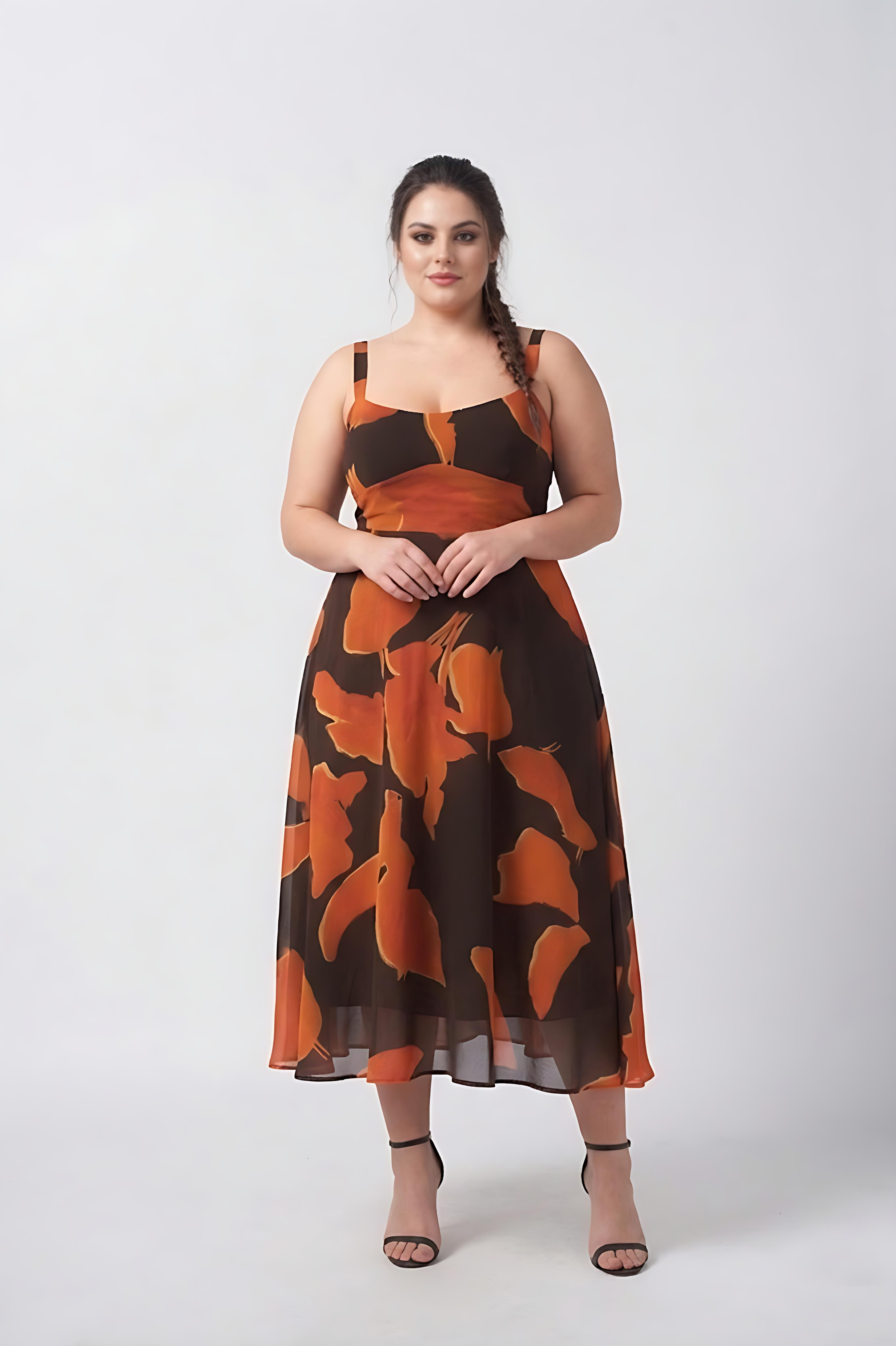 Radiant Terra Crepe Dress