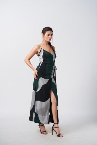 Mystic Forest Wrap Dress