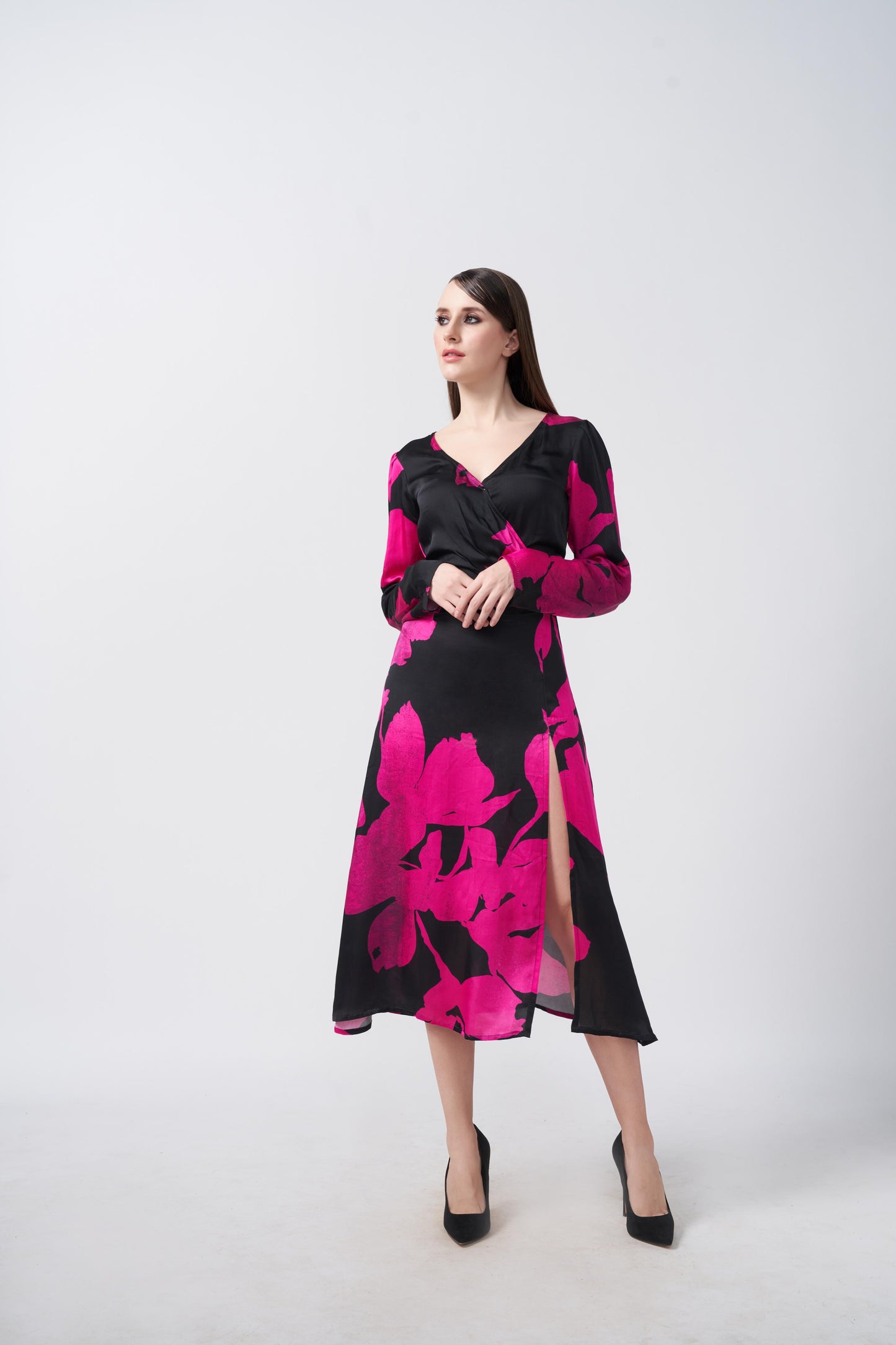 Floral Finesse Petal Dress