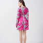 Silk Serenity Floral Dress