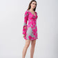 Silk Serenity Floral Dress