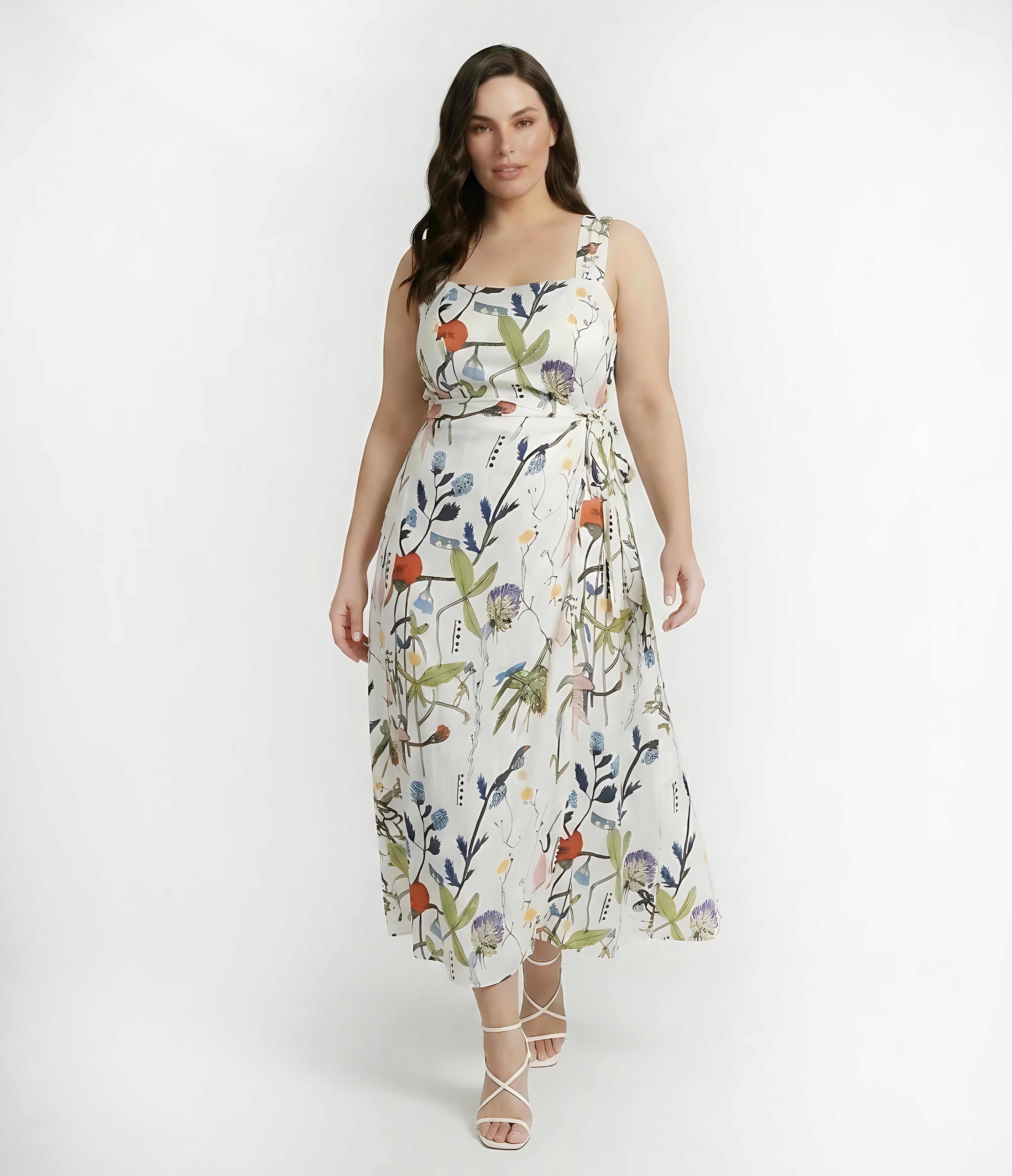 Floral Drift Midi Dress