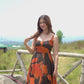 Radiant Terra Crepe Dress