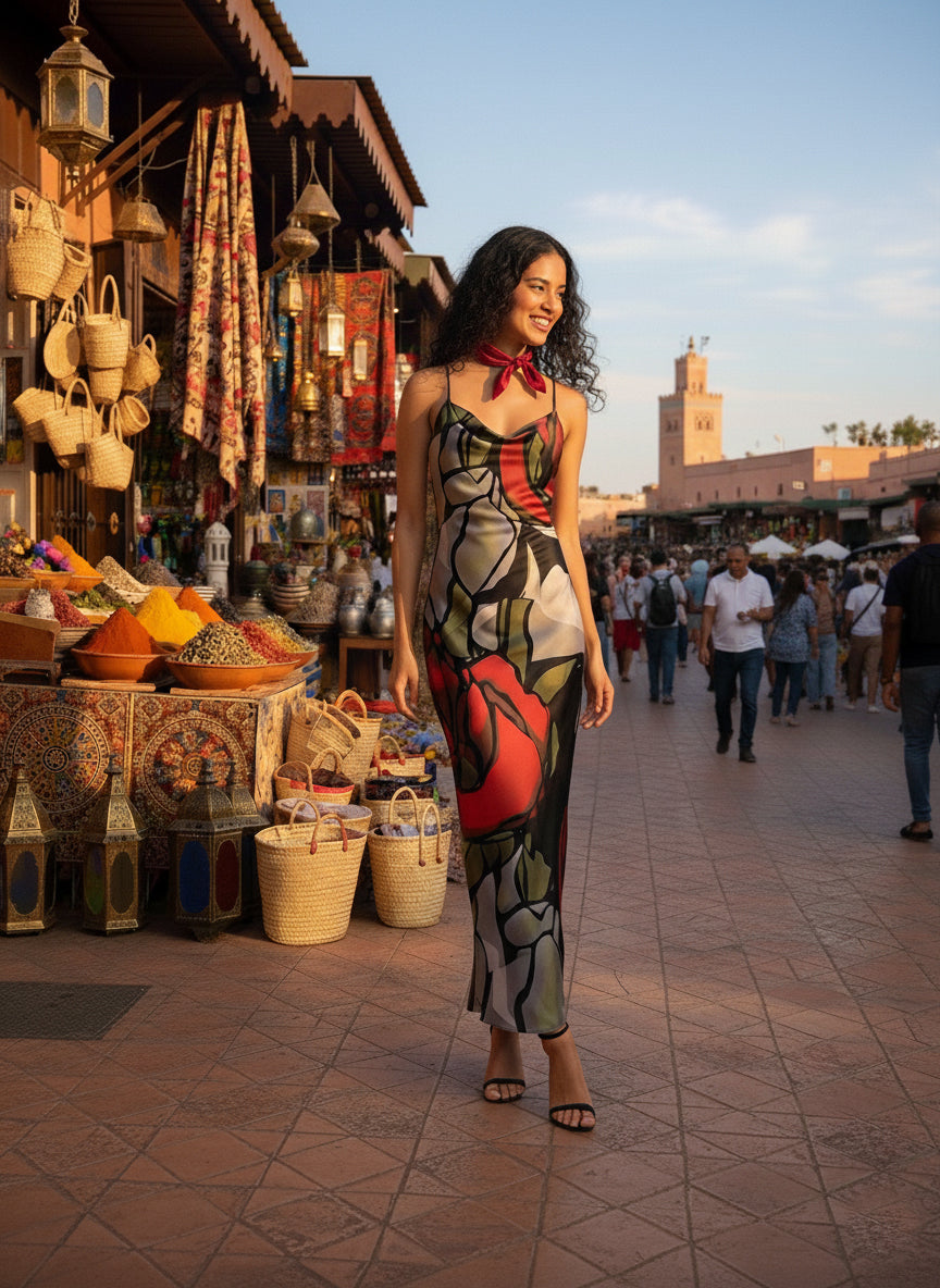 Scarlet Bloom Dress