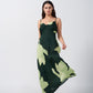 Verdant Allure Ruched Dress