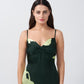 Verdant Allure Ruched Dress