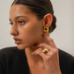 Oval Stud Earrings