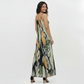 Amber Leaf Crepe Dress