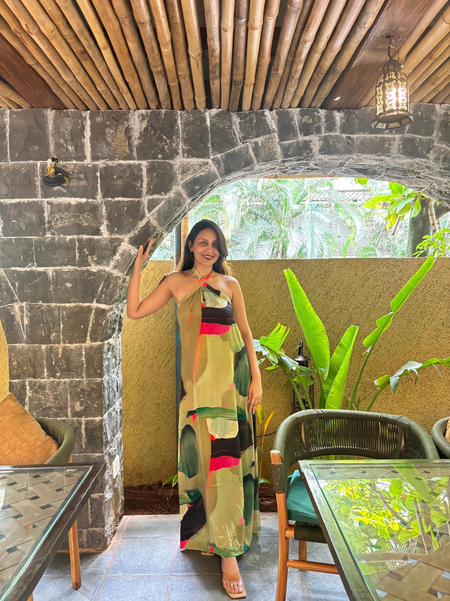 Abstract Grace Maxi Dress