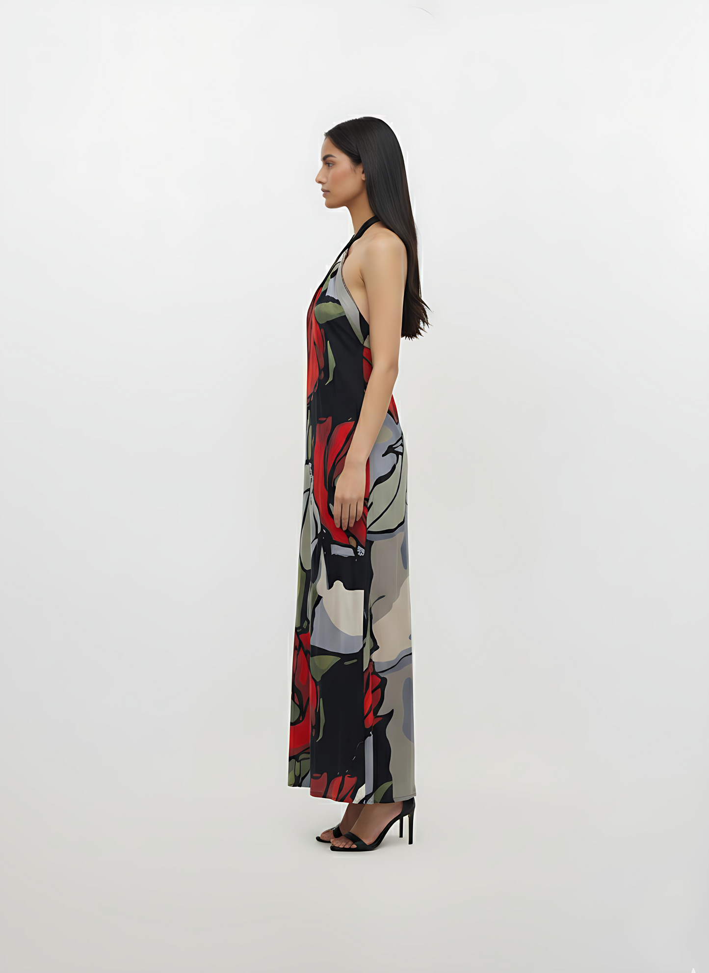 Crimson Bloom Dress