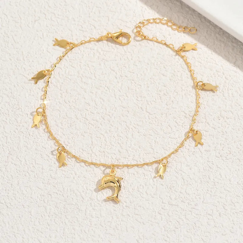 Dolphin Charm Anklet