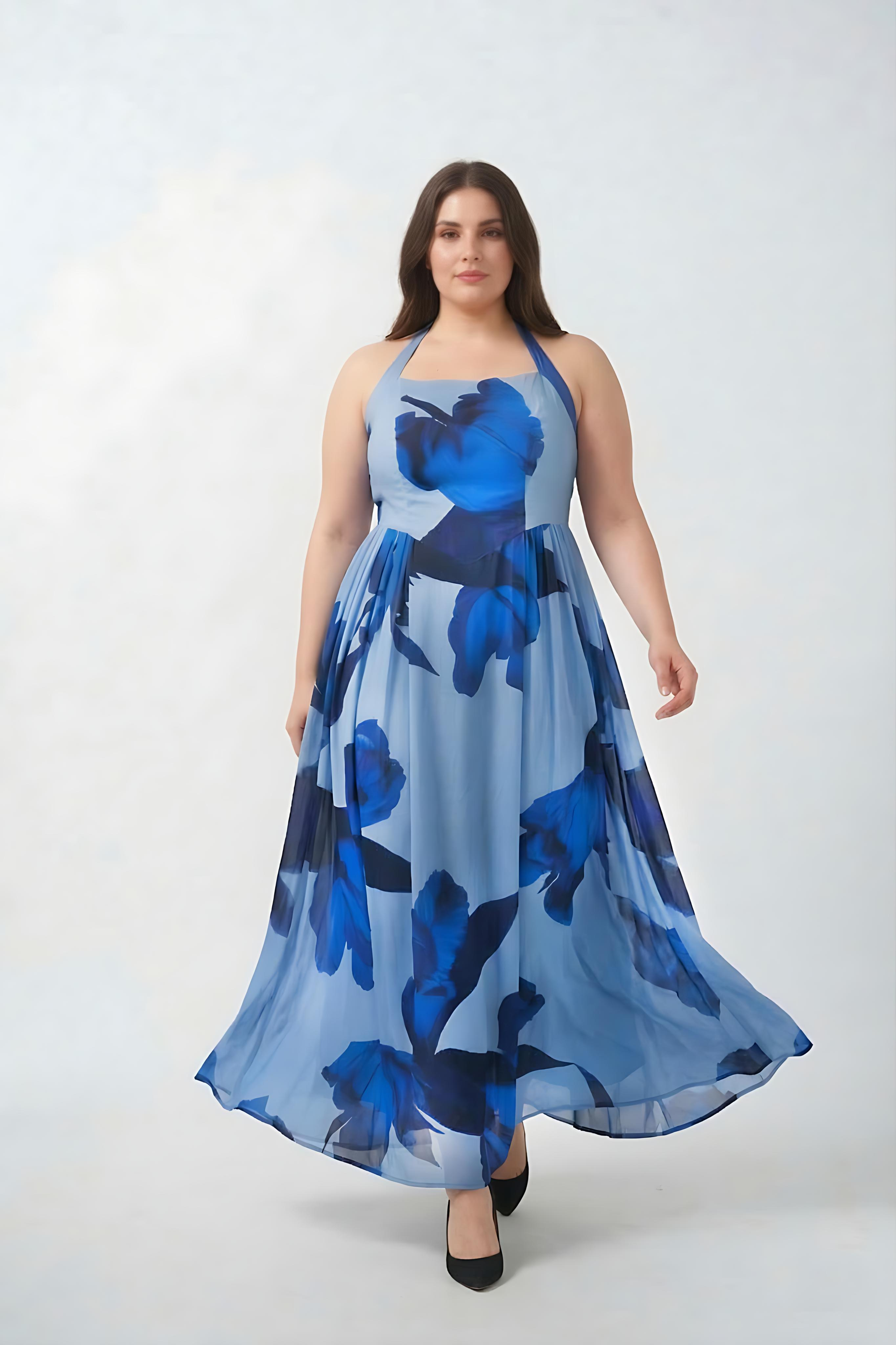 Ocean Breeze Floral Dress